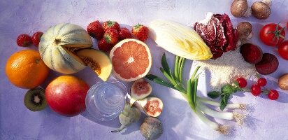 Vielfalt an Gemüse und Früchten 