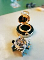 Julius Assmann 3 Mechanical luxury watch with open case