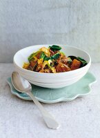 Wild Duck curry in bowl