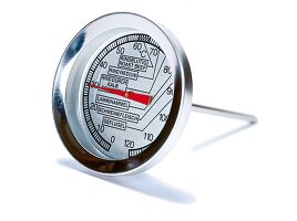 Braten-Thermometer aus Edelstahl, rund