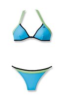 blauer Bikini 