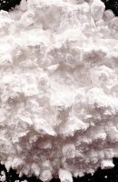 Close-up of decorative white snow