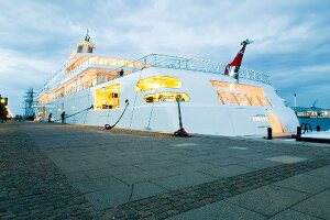 Luxusyacht " Rising Sun "im Amaliehaven in Kopenhagen.