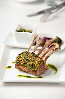 Rack of lamb with mint crust