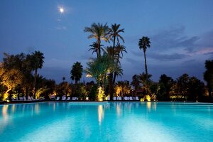 Marokko, Marrakesch, Hotel La Mamounia, Pool