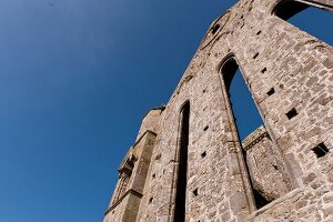 View of Cashel castle ruins, Ireland, UK