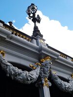 Paris: Seine, Pont Alexandre III, Details.