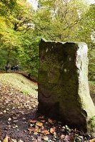 View of stones and Philosophers tourists on road in Heidelberg, Germany