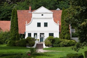 Facade of Heinrich-Vogeler-Museum in Worpswede, Lower Saxony, Germany