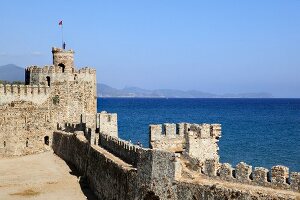 Tower of Mamure Castle in Anamur, Mersin Province, Turkey