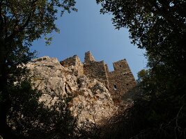 Lykien: Blick auf Ruinenstadt Olympos, Wald