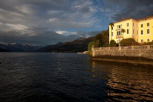 Facade of Villa Serbelloni in Bellagio, Lake Como, Italy