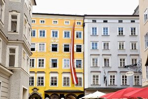 Salzburg, Mozart's Geburtshaus in der Getreidegasse