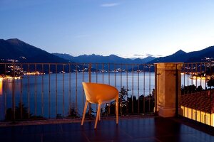 View of Lake Como from Hotel Lumin in Lombardy, Italy