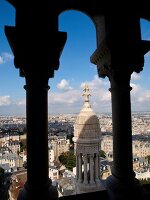 View of city from Sacre Coeur in Paris, France