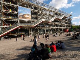 Paris: Centre Georges Pomdidou, Fassade