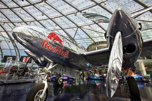 Aeroplane at Ikarus Restaurant in Hangar-7, Salzburg, Austria