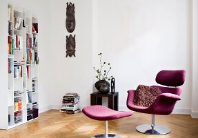 Living room with reading corner