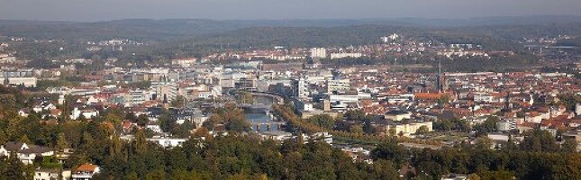 Saarland, Saarbrücken, Saar, Panorama