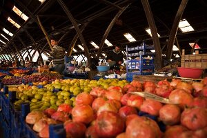 Fruit stand at weekly market in Avanos at Anatolia, Cappadocia
