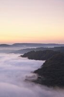 View of Saar loop in Mettlach, Saarland, Germany