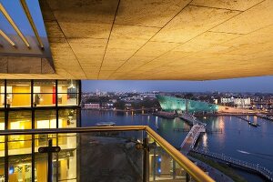 Amsterdam, Openbare Bibliotheek, Blick von Dachterrasse, Nemo