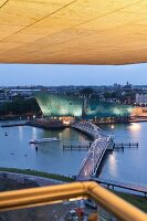 Amsterdam, Openbare Bibliotheek, Blick von Dachterrasse, Nemo