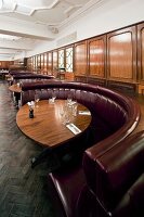 Interior of Steak House in Hawksmoor Guildhall, London, UK