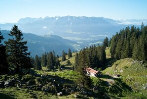 Chiemgau Alps mountain range in Bavaria, Germany