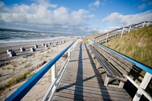 Strandkörbe am Weststrand von List, Sylt