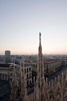 View of cityscape and Milan Cathedral at Milan, Italy