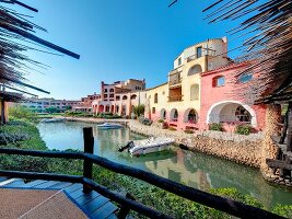 Exterior of hotel Caladi Volpe at Porto Cervo, Costa Smeralda, Sardinia, Italy