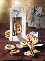 Cappuccino chocolate biscuits as a gift
