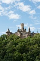 View of Marienburg Castle and trees at Hannover, Germany