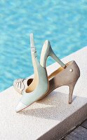 Pumps made of calf leather in pastel tones