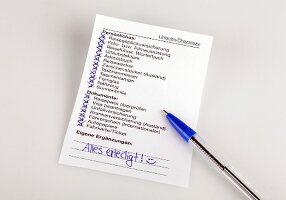 Travel checklist for vacation on white background