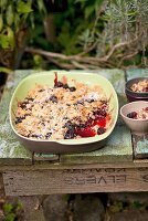 Brombeer-Crumble, Streusel 