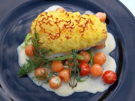 Close-up of food speciality of Hotel Inselfrieden, Spiekeroog, Lower Saxony, Germany