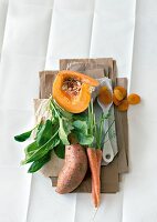 Vitamin A, Karotten, Kürbis, Süßkartoffel, getrocknete Aprikosen