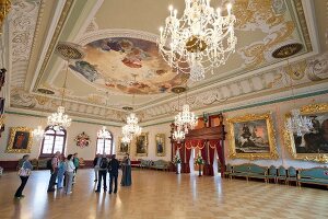 Lettland, Riga, Festsaal des Schwarzhäupterhauses, 