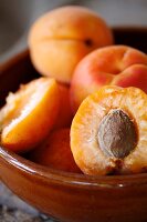 Apricots, whole and halved