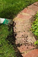 DIY flower bed edging