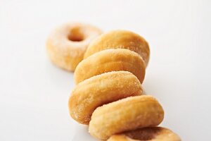 Gezuckerte Doughnuts