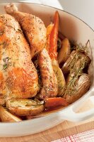 Rosemary chicken with roast vegetables