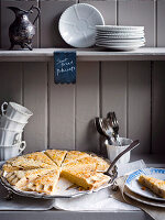 Shortbread mit kandierten Orangen und Petticoat tails (mit gewelltem Rand)