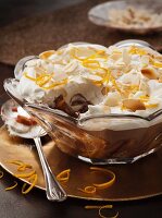 Trifle with Amaretto and lemon zest