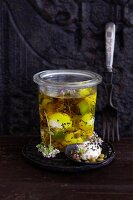 Preserved goat's cheese