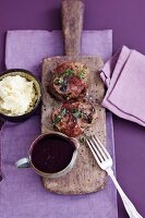 Veal fillet with elderberry sauce