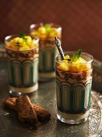 Mango dessert with shortbread