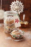 Christmas stollen muffins